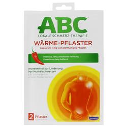 Eine Packung ABC-Wärme-Pflaster zur Linderung von Muskelschmerzen.